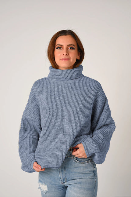 Comfy Turtle Neck Indigo