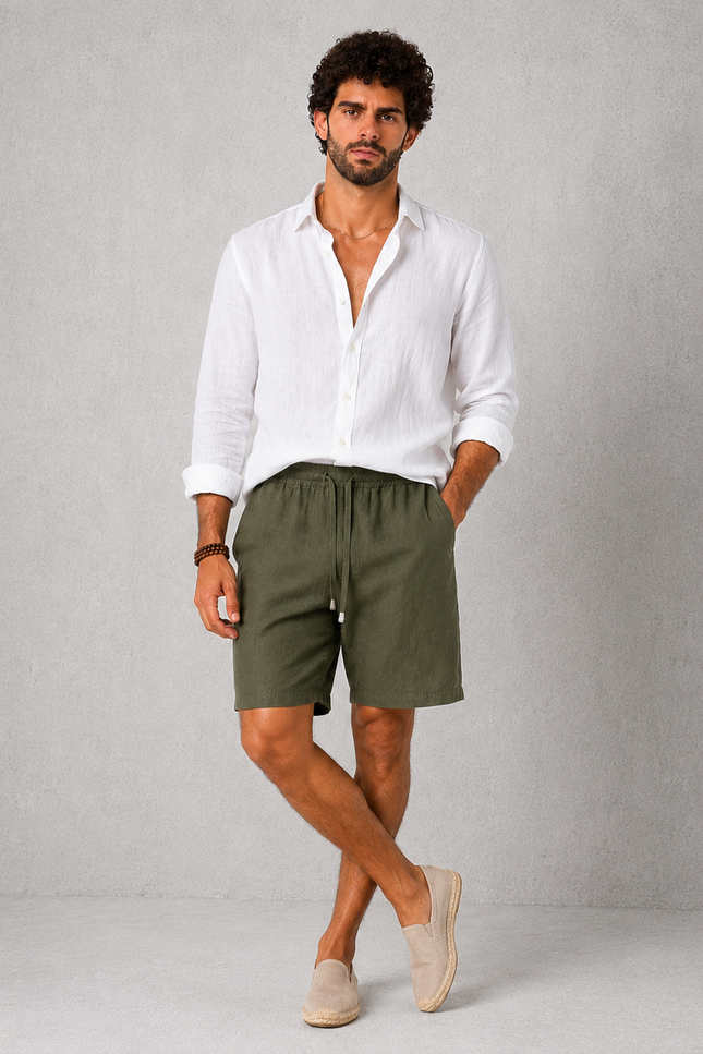 Men's Linen Shorts
