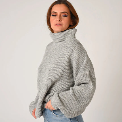 Comfy Turtle Neck Glacier Grey
