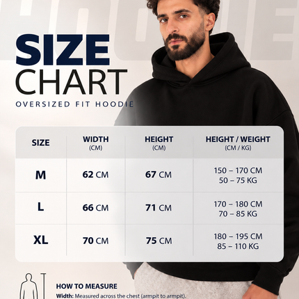 Black Oversize Fit Hoodie