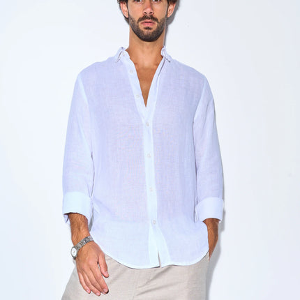 Men's Beige Linen Pants