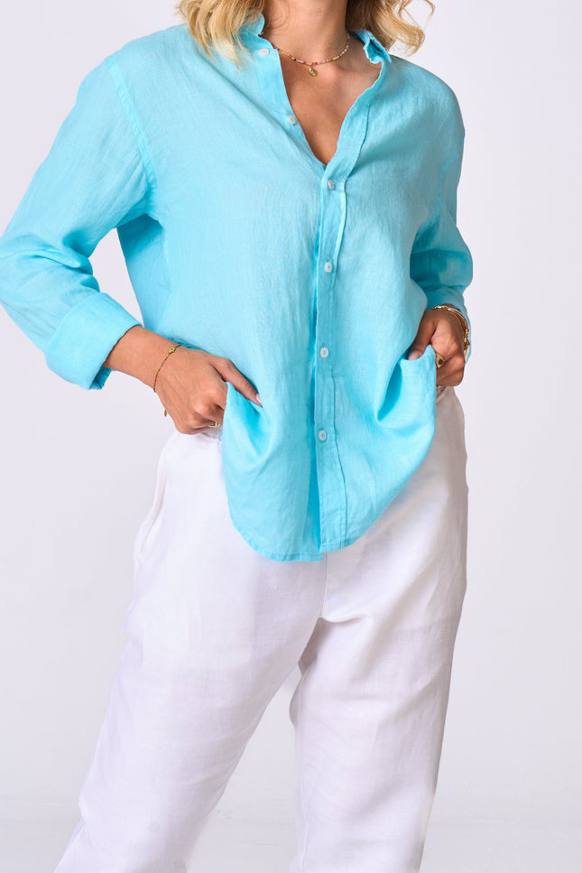 Women's White Linen Pants
