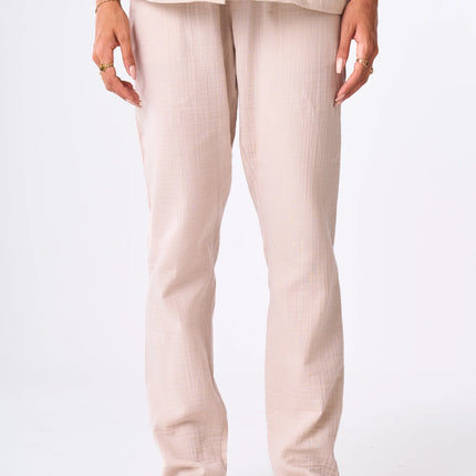 Women's Beige Linen look Pants