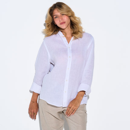 Women's Beige Linen Pants