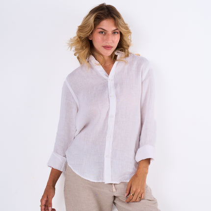 Women's Beige Linen Pants