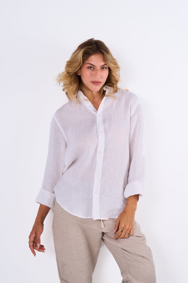 Women's Beige Linen Pants