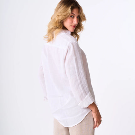Women's White Linen Shirt