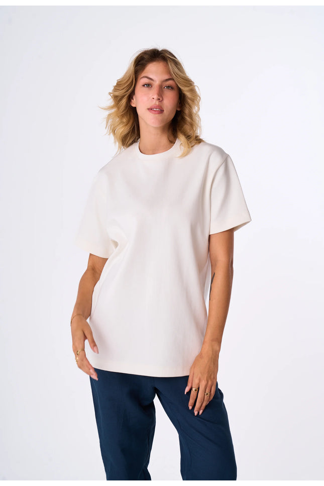 White premium Cotton T-shirt For Her