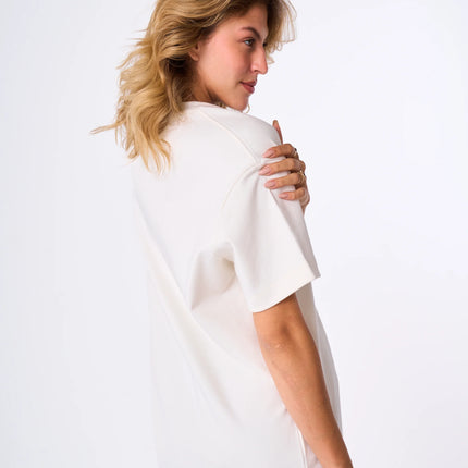 White premium Cotton T-shirt For Her
