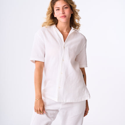 Women's Off-white Linen look Pants