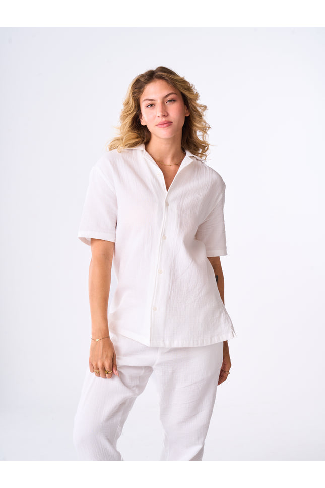 Women's Off-white Linen look Pants