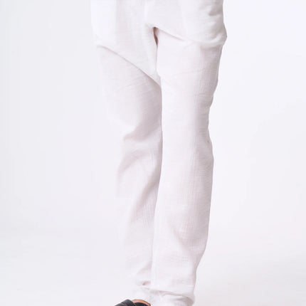 Women's White Linen Pants