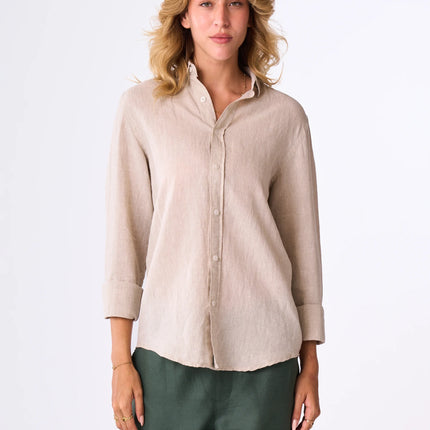 Women's Beige linen shirt