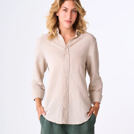 Women's Beige linen shirt