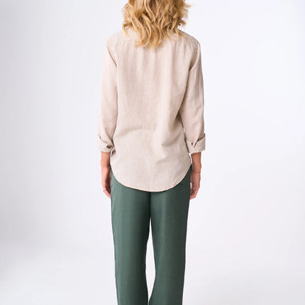 Women's Beige linen shirt