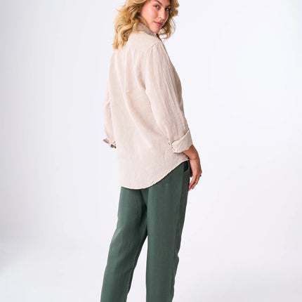 Women's Beige linen shirt