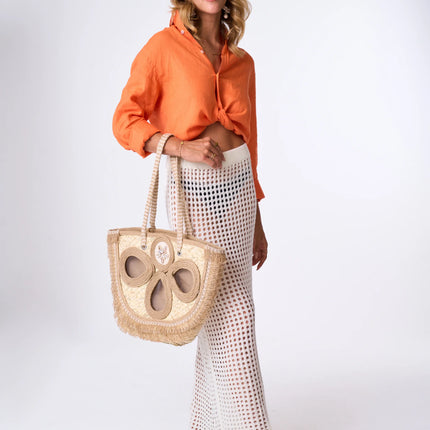 Straw Tote - bee like - Bag