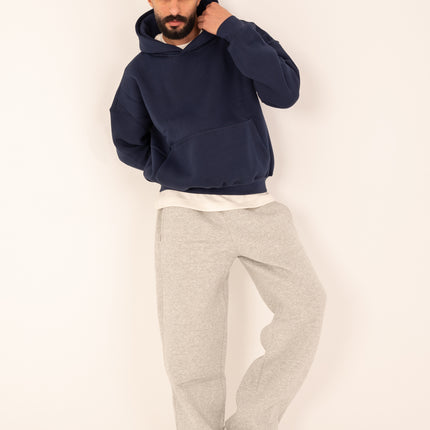 Navy Boxy Fit Hoodie
