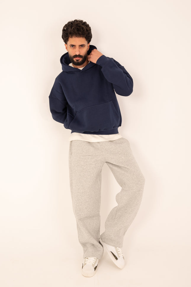 Navy Boxy Fit Hoodie