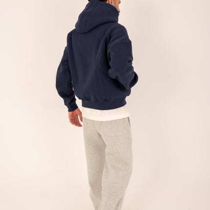 Navy Boxy Fit Hoodie