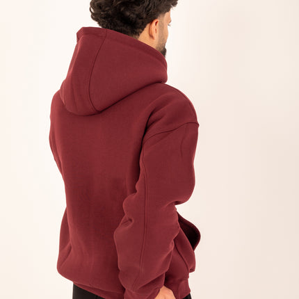 Burgundy Oversize Fit Hoodie