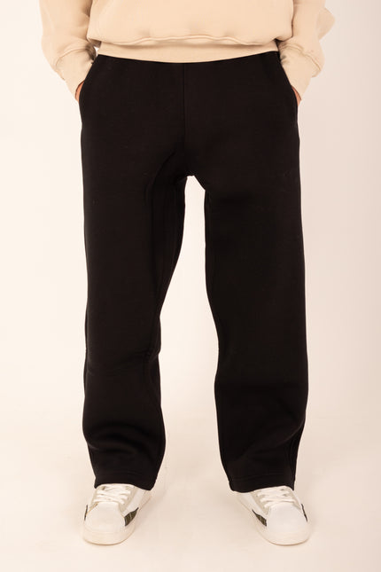 Basic Wide Black Sweatpants