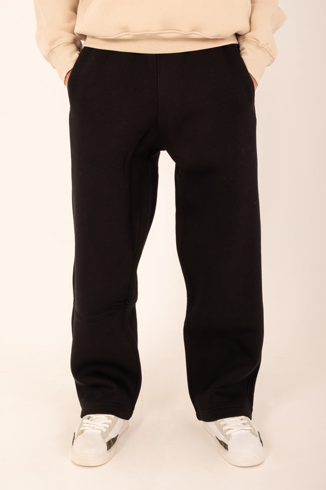 Basic Wide Black Sweatpants