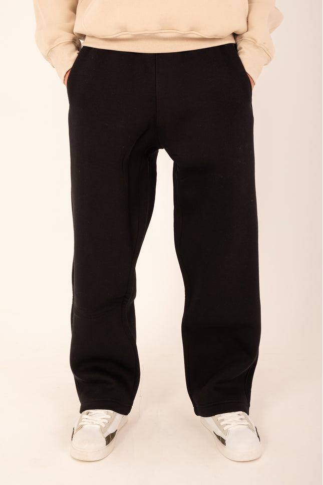 Basic Wide Black Sweatpants