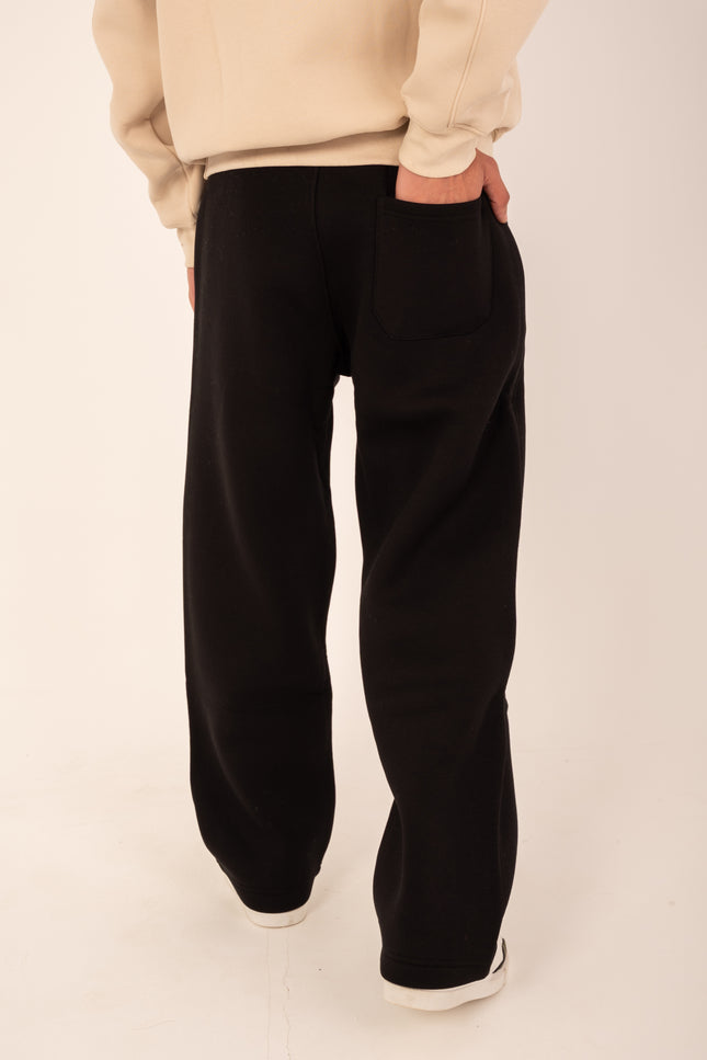 Basic Wide Black Sweatpants