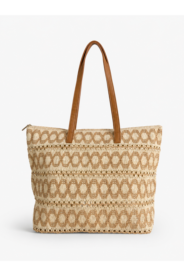 Straw Tote Beige Bag-05