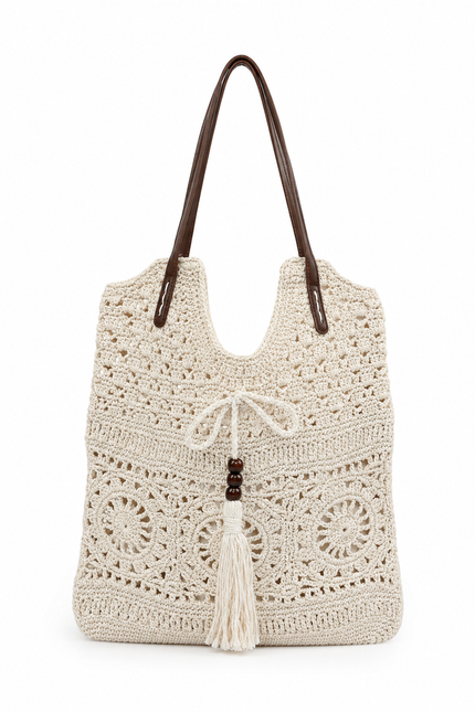 Crochet Off-White Bag-12/1