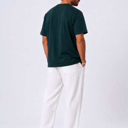 Relaxed Emerald Green Cotton T-shirt