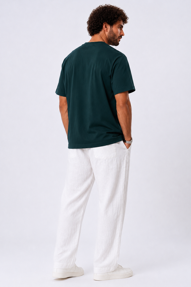 Relaxed Emerald Green Cotton T-shirt
