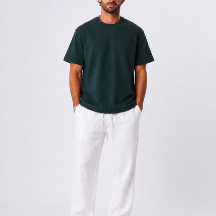 Relaxed Emerald Green Cotton T-shirt