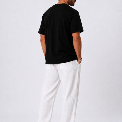 Relaxed Black Cotton T-shirt