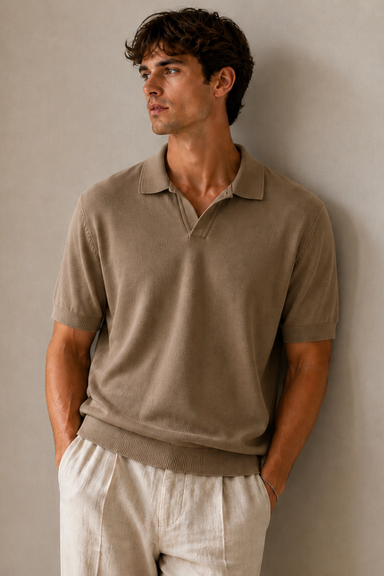 Swiss knitted Moca Polo