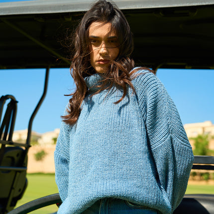 Comfy Turtle Neck Light Indigo