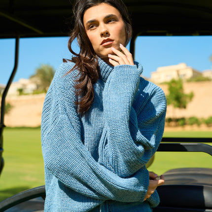 Comfy Turtle Neck Light Indigo