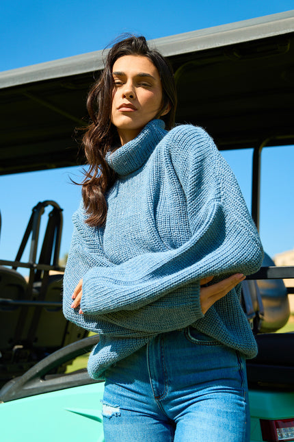 Comfy Turtle Neck Indigo
