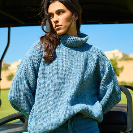 Comfy Turtle Neck Light Indigo