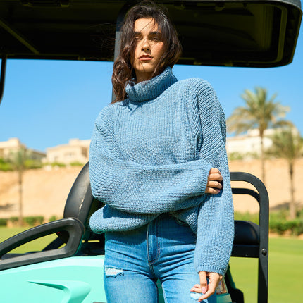 Comfy Turtle Neck Light Indigo