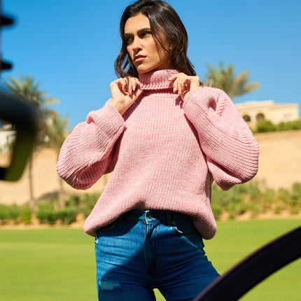 Comfy Turtle Neck Pink
