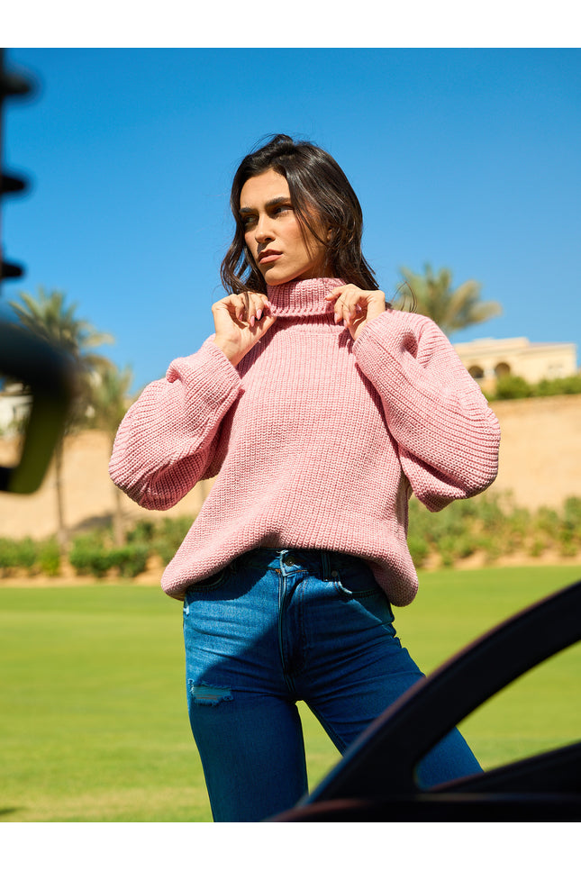Comfy Turtle Neck Pink