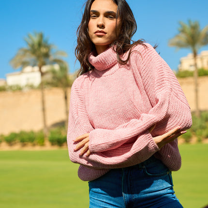 Comfy Turtle Neck Pink