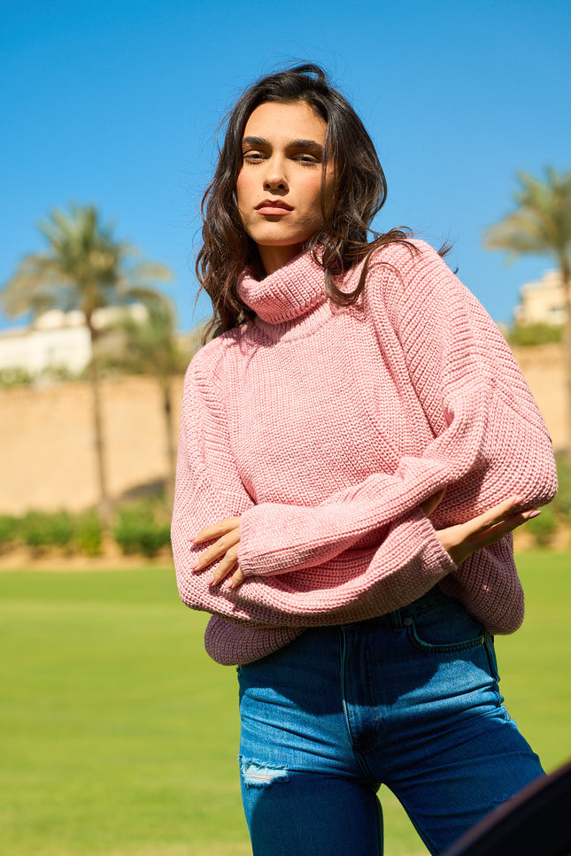 Comfy Turtle Neck Pink