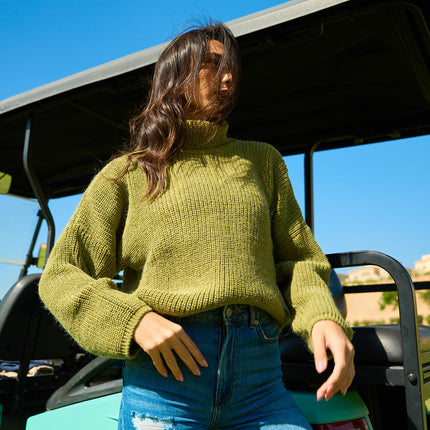 Comfy Turtle Neck Olive Green