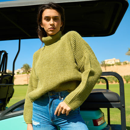 Comfy Turtle Neck Olive Green
