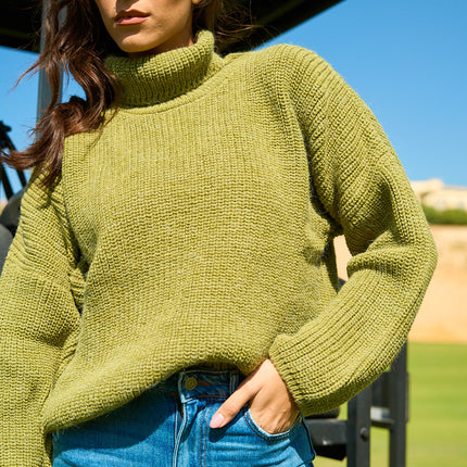 Comfy Turtle Neck Olive Green