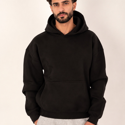 Black Oversize Fit Hoodie