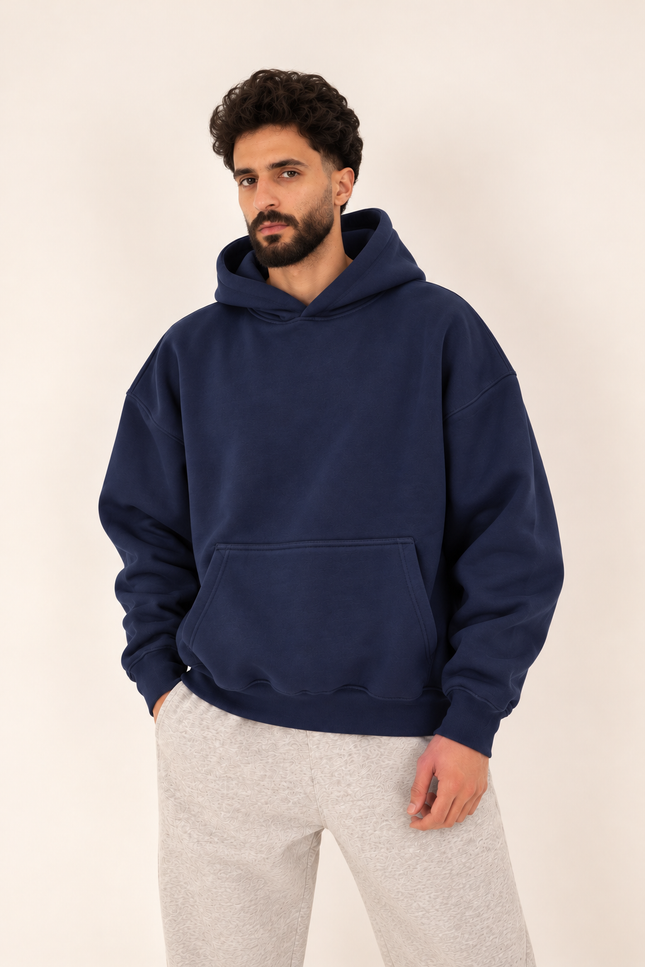 Navy Oversize Fit Hoodie
